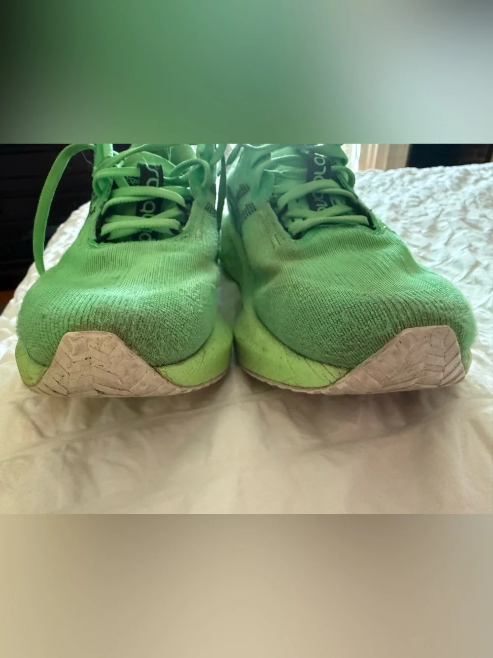 Asics women novablast green running shoes 9